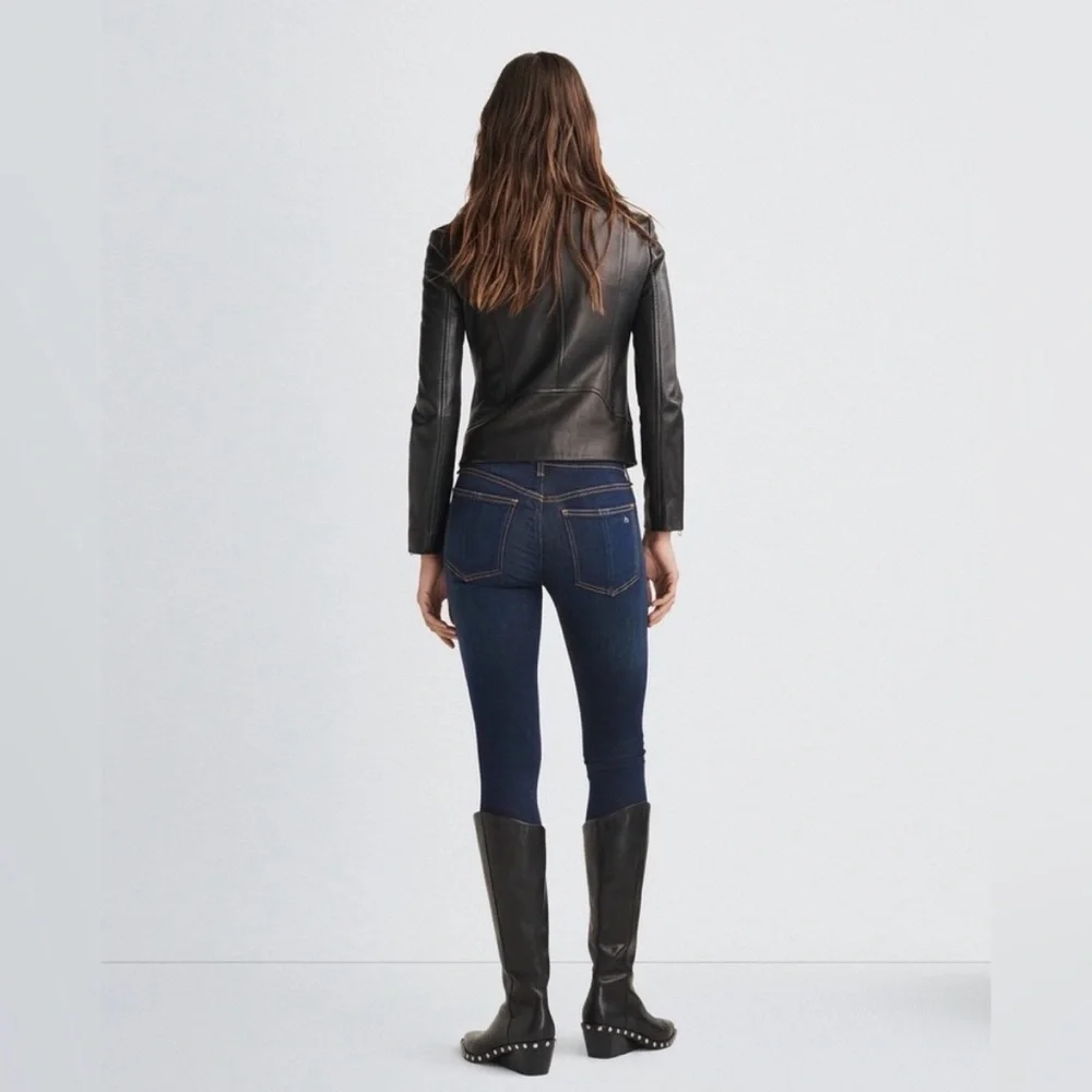 rag & bone Cate Dark Blue Skinny Jeans Size 26‎ Stretch Denim